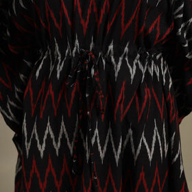 Blue Pochampally Ikat Weave Cotton Kaftan (Medium)