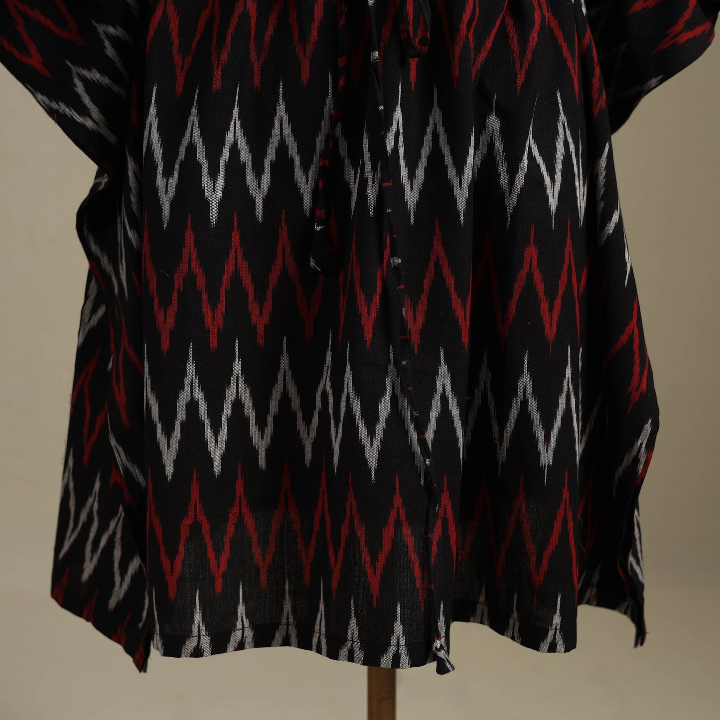 Blue Pochampally Ikat Weave Cotton Kaftan (Medium)