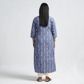 Buy Pochampally Ikat Weave Cotton Straight Kurta Online at iTokri.com