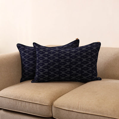 Pochampally ikat weave pillow covers (set of 2) 12