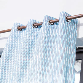 Pochampally ikat weave pure cotton fabric window curtain (5