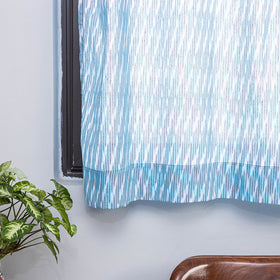 Pochampally ikat weave pure cotton fabric window curtain (5