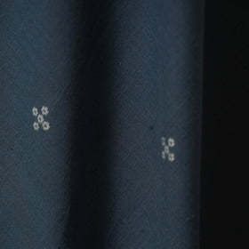 Blue - prewashed cotton jacquard fabric 01 - handcrafted