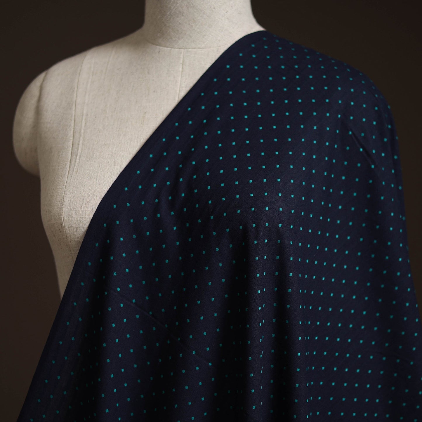 Prewashed cotton jacquard fabric 02 - handcrafted