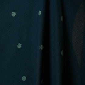 Blue - prewashed cotton jacquard fabric 03 - handcrafted