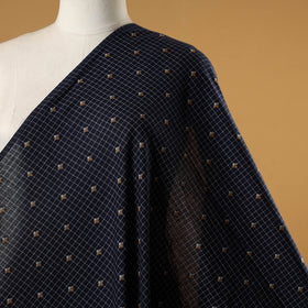 Black - prewashed cotton jacquard fabric 04 - handcrafted