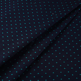 Blue Prewashed Cotton Jacquard Fabric