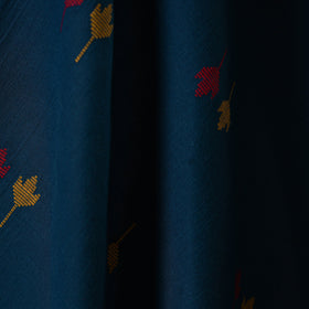 Blue - prewashed cotton jacquard fabric 07 - handcrafted