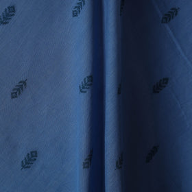 Blue - prewashed cotton jacquard fabric 08 - handcrafted