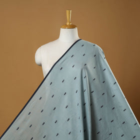 Blue - prewashed cotton jacquard fabric 10 - handcrafted