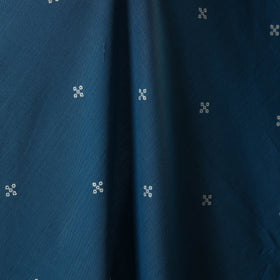 Blue - prewashed cotton jacquard fabric 11 - handcrafted