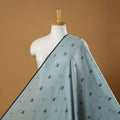Blue - prewashed cotton jacquard fabric 14 - handcrafted