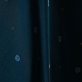 Blue - prewashed cotton jacquard fabric 14 - handcrafted