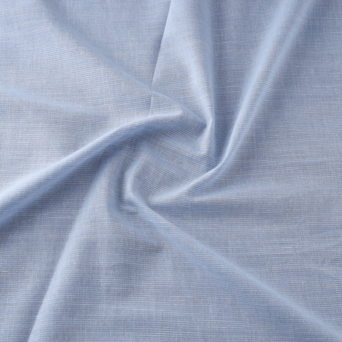 Blue Prewashed Cotton Jacquard Fabric