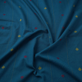 Blue - prewashed cotton jacquard fabric 21 - handcrafted