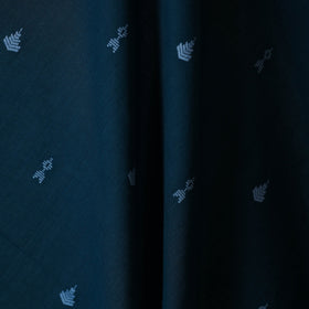 Blue - prewashed cotton jacquard fabric 21 - handcrafted