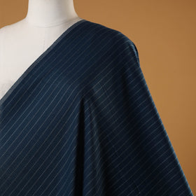 Blue - prewashed cotton jacquard fabric 23 - handcrafted