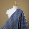 Buy Blue Prewashed Cotton Jacquard Fabric