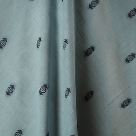 Blue - prewashed cotton jacquard fabric 27 - handcrafted