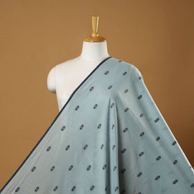 Blue - prewashed cotton jacquard fabric 27 - handcrafted
