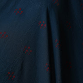 Blue - prewashed cotton jacquard fabric 28 - handcrafted