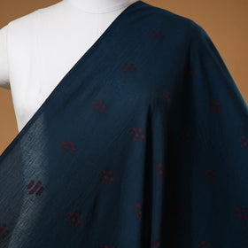 Blue - prewashed cotton jacquard fabric 28 - handcrafted