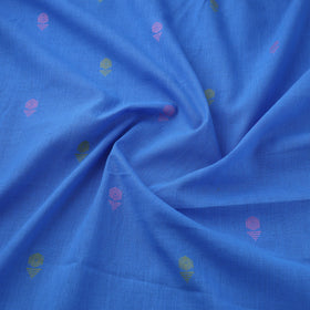 Blue Prewashed Cotton Jacquard Fabric