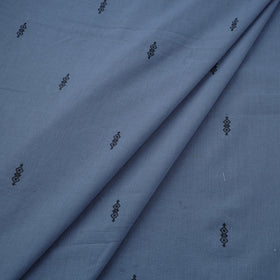 Blue Prewashed Cotton Jacquard Fabric