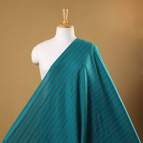 Blue Prewashed Cotton Jacquard Fabric