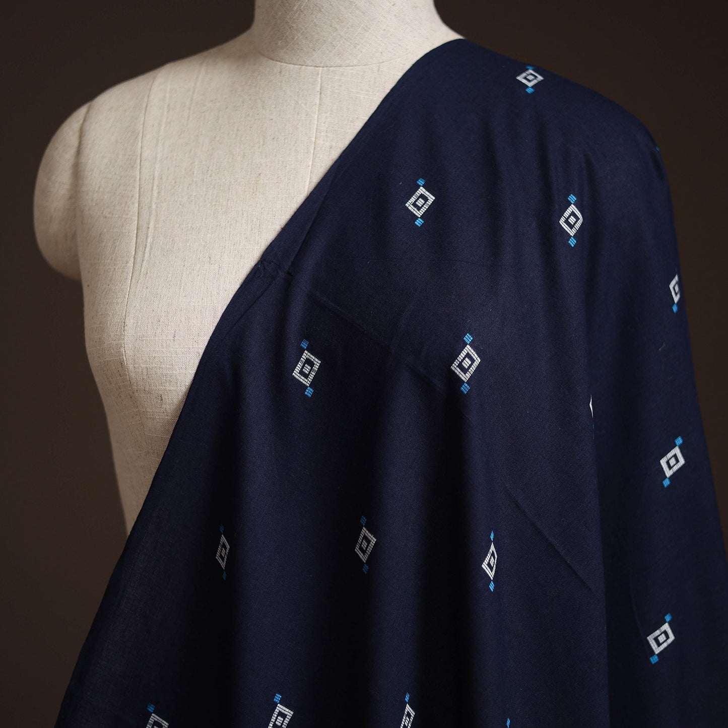 Prewashed cotton jacquard fabric 41 - handcrafted