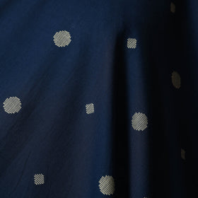 Blue - prewashed cotton jacquard fabric 42 - handcrafted