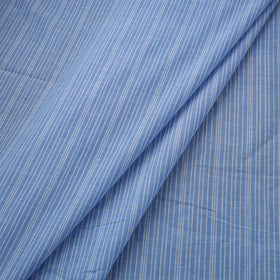 Blue Prewashed Cotton Jacquard Fabric