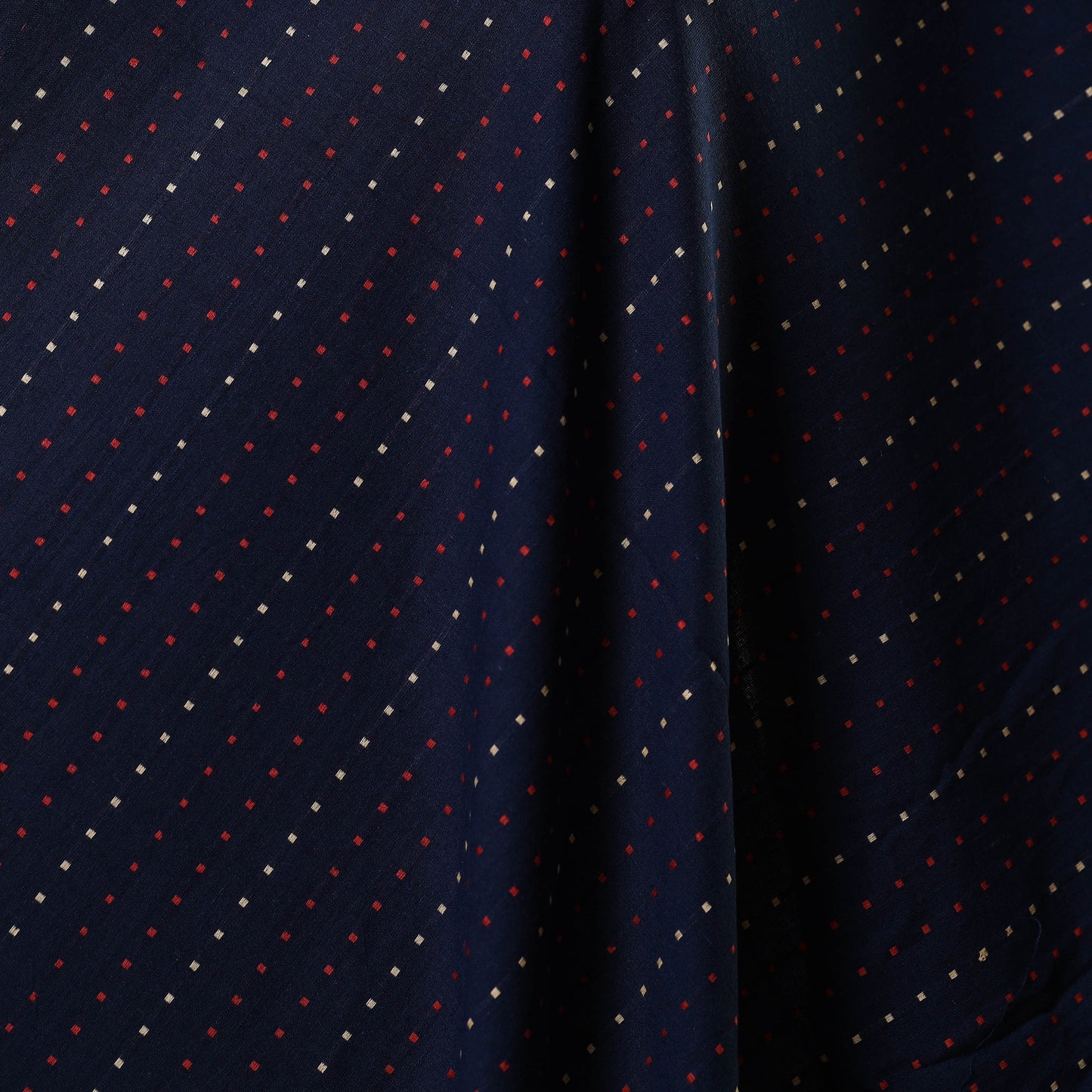 Blue - prewashed cotton jacquard weave fabric 05