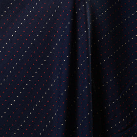 Blue - prewashed cotton jacquard weave fabric 05