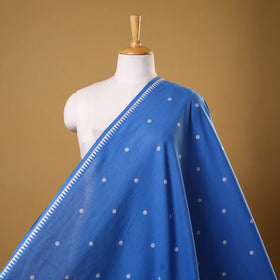 Blue - prewashed cotton jacquard weave fabric 07