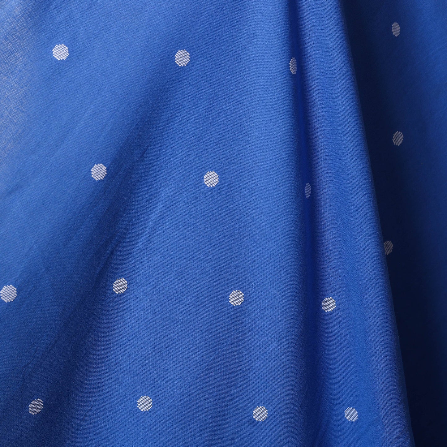 Blue - prewashed cotton jacquard weave fabric 07