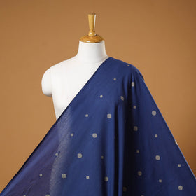 Blue - prewashed cotton jacquard weave fabric 24