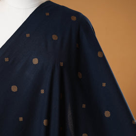 Blue - prewashed cotton jacquard weave fabric 29