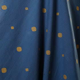 Blue - prewashed cotton jacquard weave fabric 34