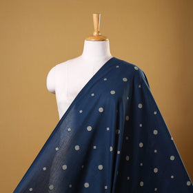 Blue - prewashed cotton jacquard weave fabric 41