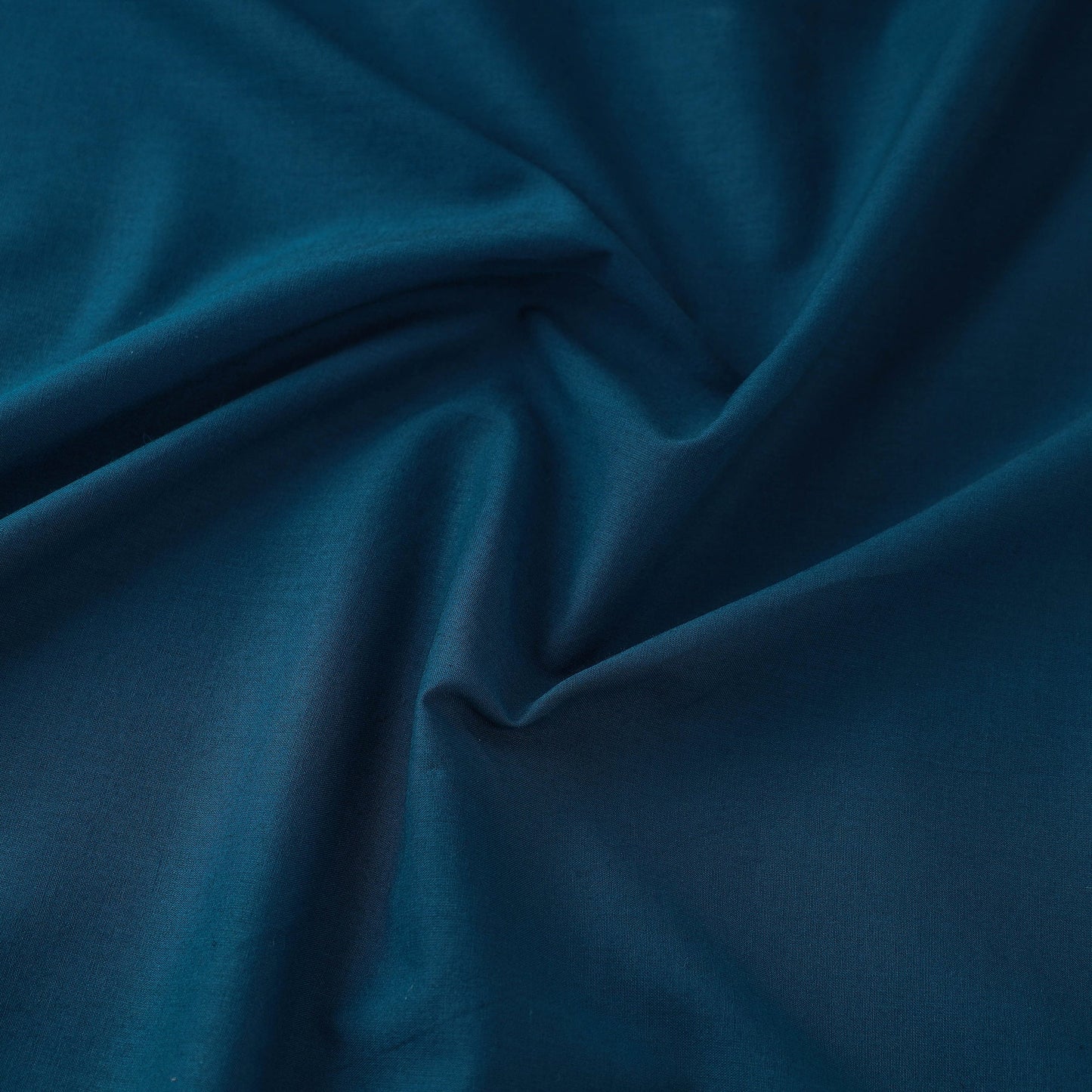 Buy Blue Prewashed Plain Cotton Fabric