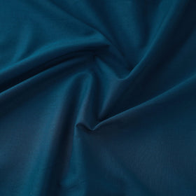 Buy Blue Prewashed Plain Cotton Fabric