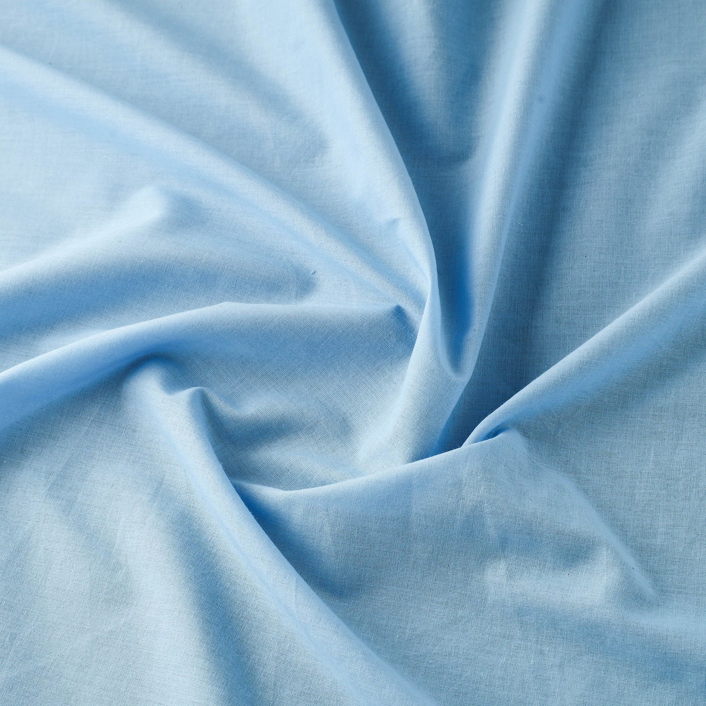  Blue Prewashed Plain Cotton Fabric 