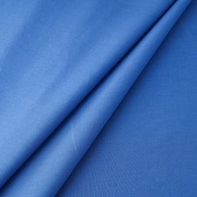  Blue Prewashed Plain Cotton Fabric 