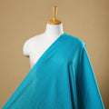  Blue Prewashed Running Stitch Plain Cotton Fabric