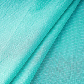 Blue Prewashed Running Stitch Plain Cotton Fabric