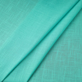 Blue Prewashed Slub Cotton Plain Fabric