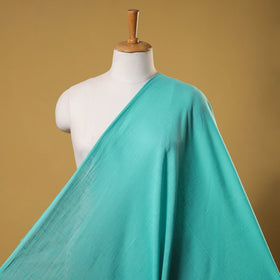 Blue Prewashed Slub Cotton Plain Fabric