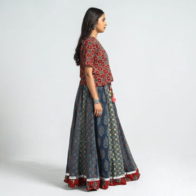 ajrakh long skirt 