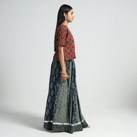 ajrakh skirt